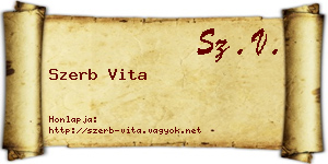 Szerb Vita névjegykártya